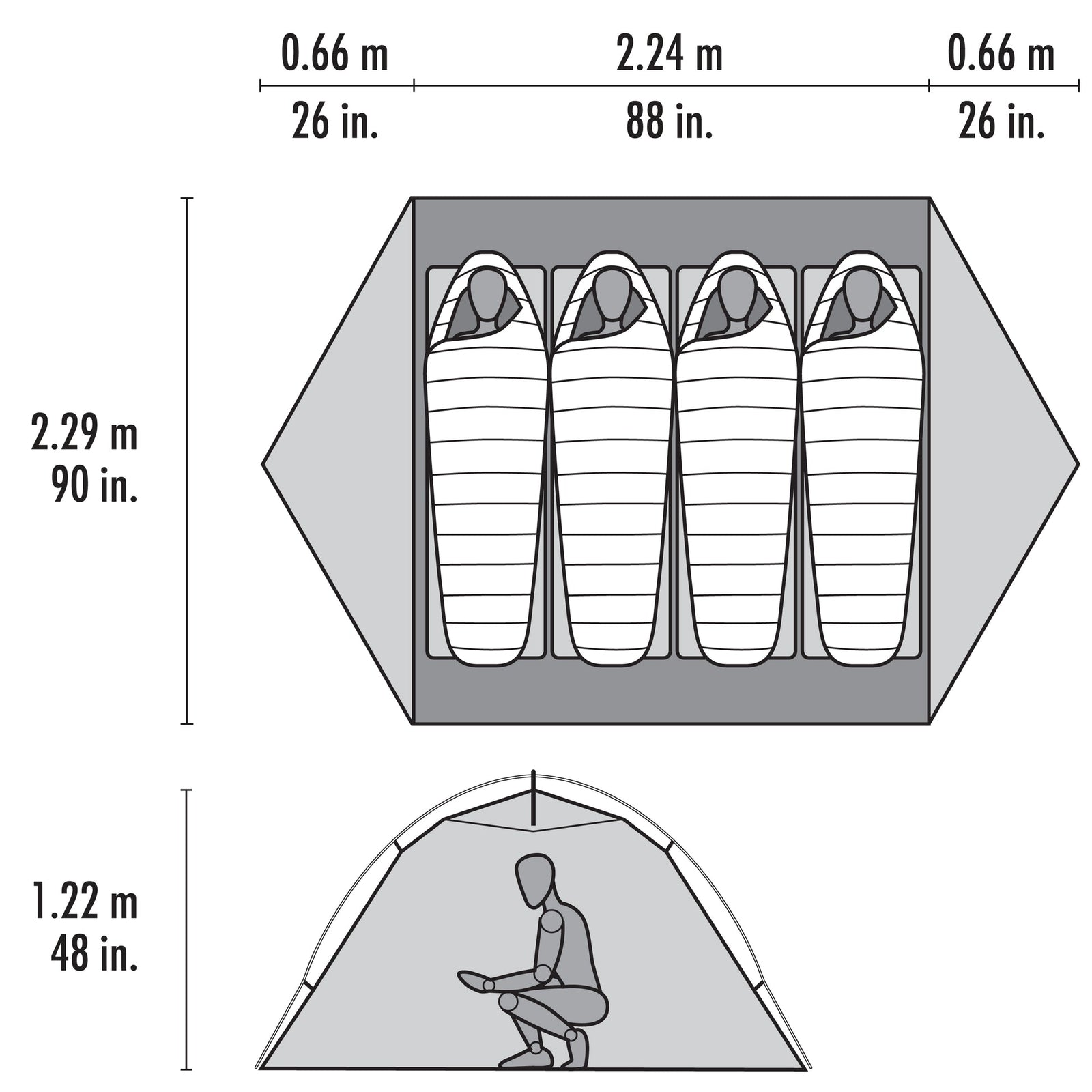 MSR Elixir 4 Person Tent