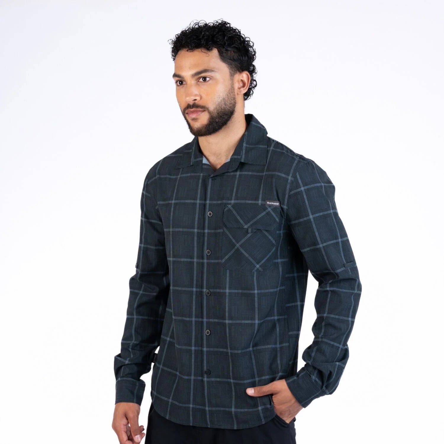First Ascent Men's Highland Long-Sleeve Check Shirt