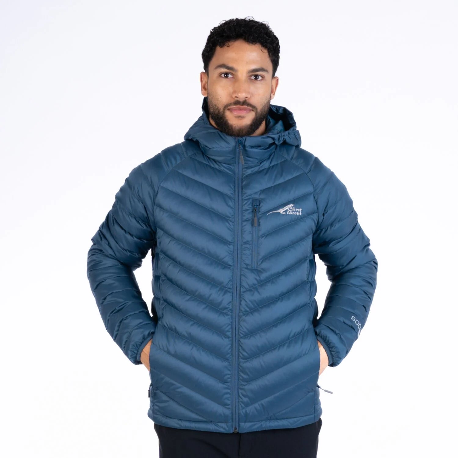 First Ascent Men's Transit Down Hooded Jacket
