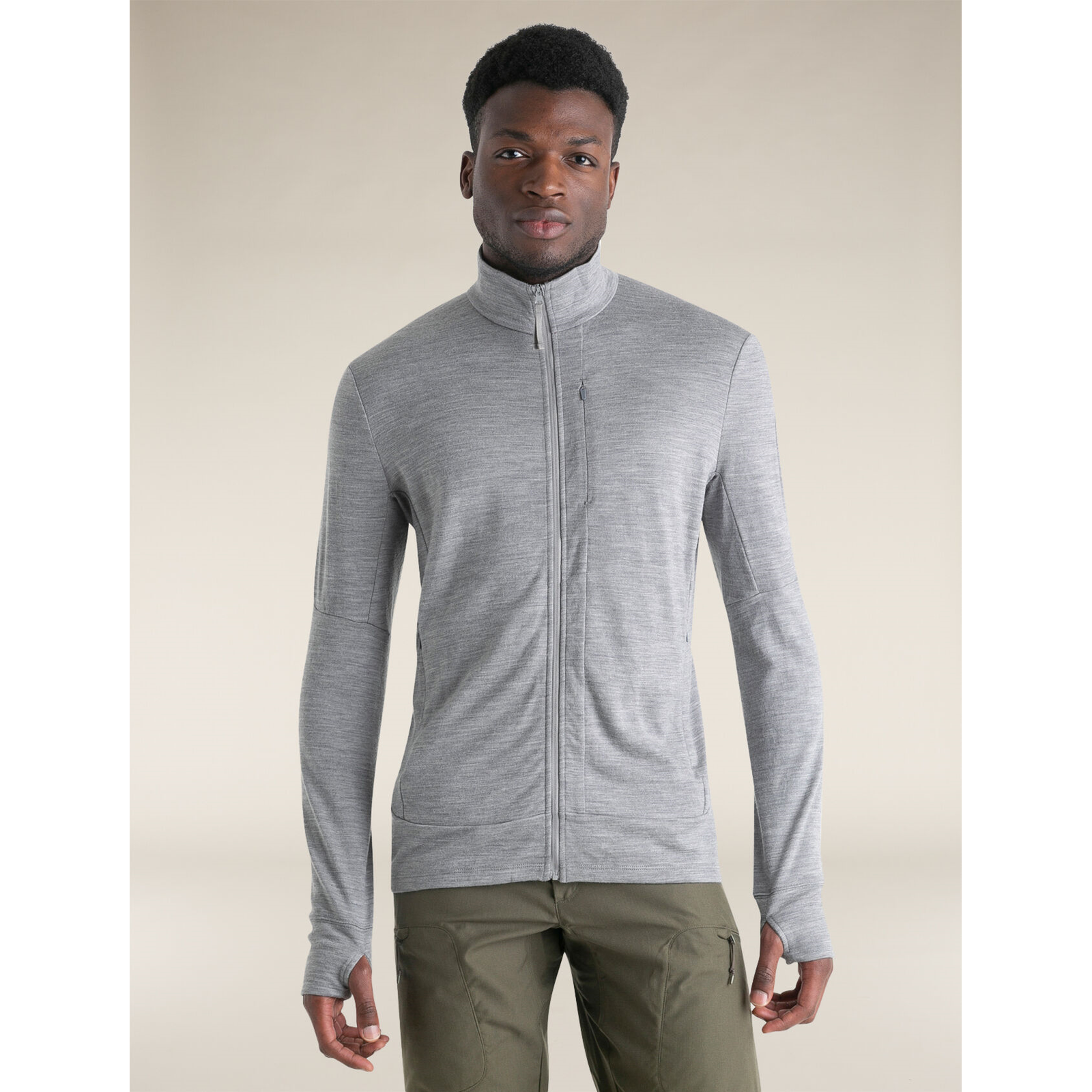 Icebreaker Men's 260 Quantum Merino Long-Sleeve Zip Jacket