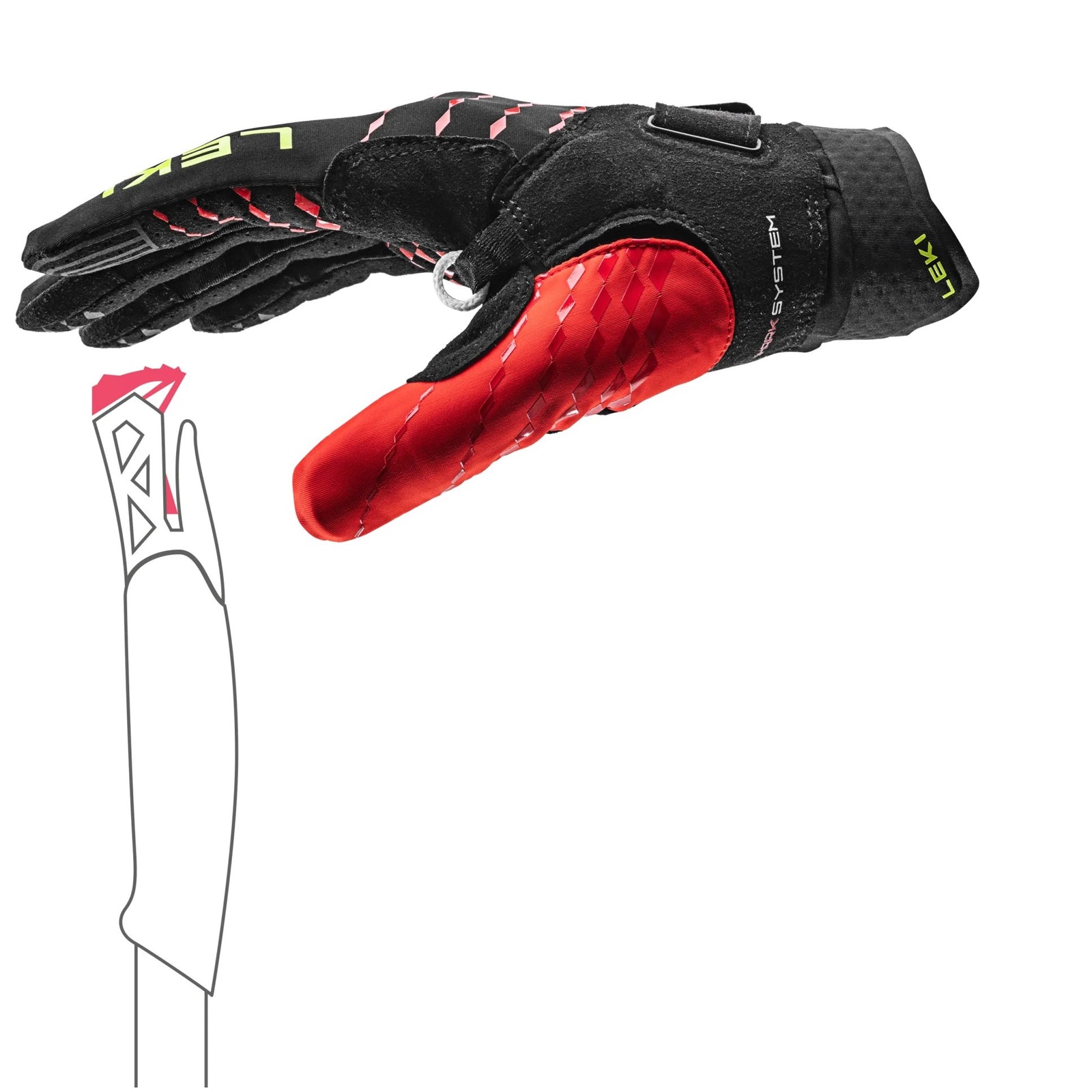 Leki Ultra Trail Breeze Shark Running Gloves