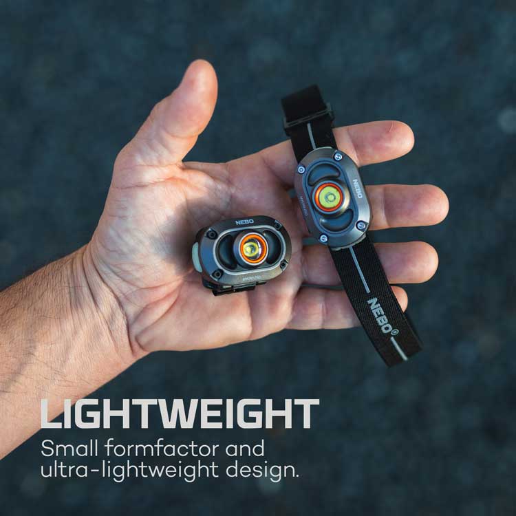 Nebo Mycro 250 Rechargeable Headlamp & Cap Light - 2 Pack