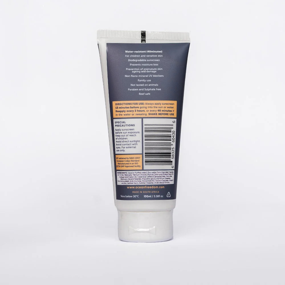 Ocean Freedom Active Mineral Sunscreen SPF50