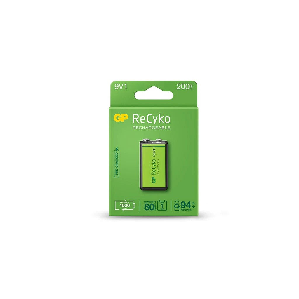 GP Recycko Rechargeable 200mAh 9V
