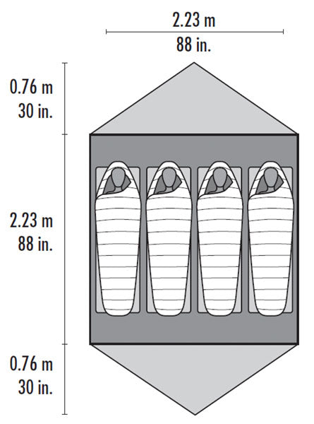 MSR Elixir 4 Person Tent