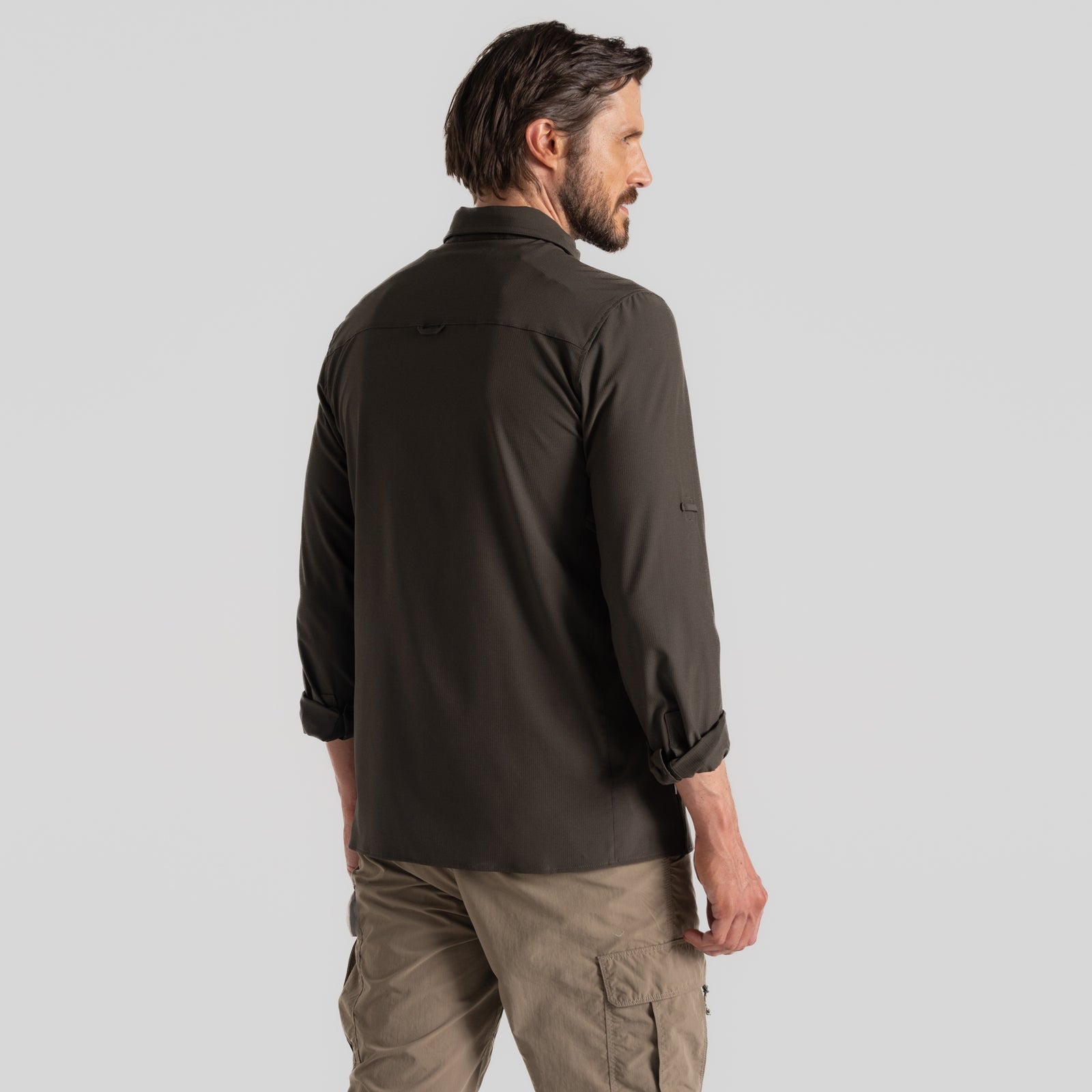 Craghoppers Men's NosiLife Pro Long-Sleeved V Hiking Shirt