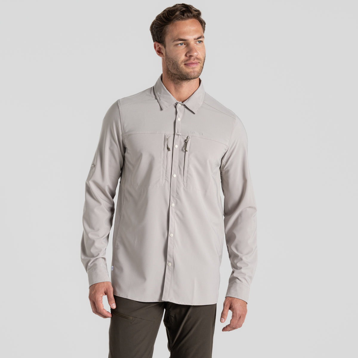 Craghoppers Men's NosiLife Pro Long-Sleeved V Hiking Shirt