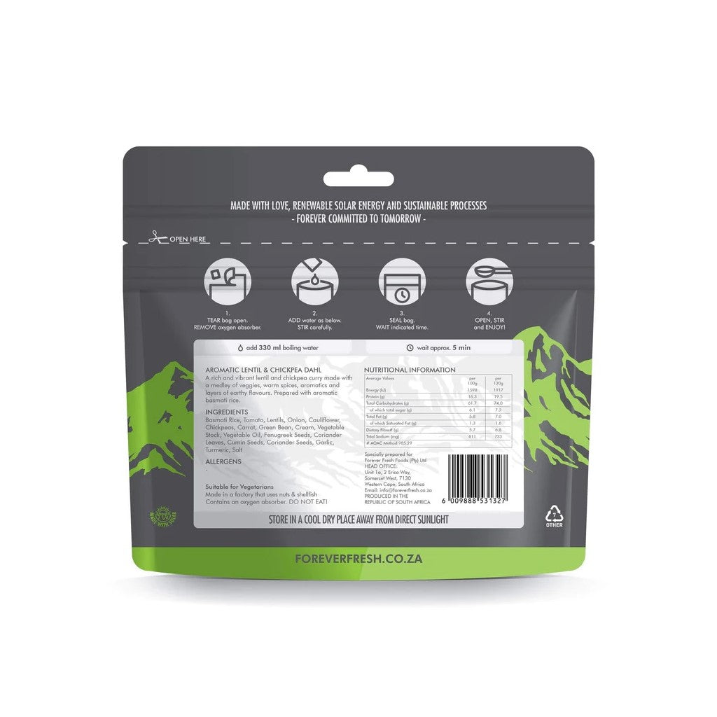 Forever Fresh Lentil & Chickpea Dahl with Basmati Rice