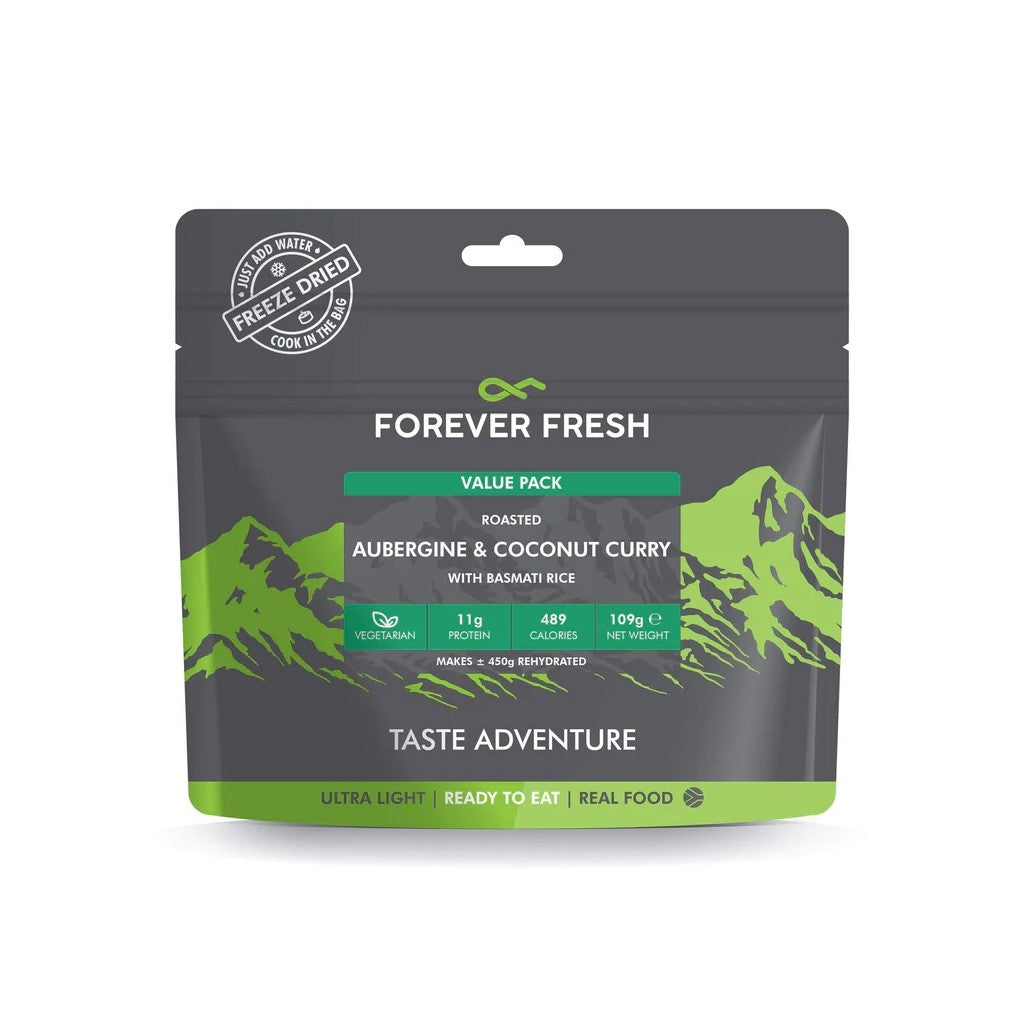 Forever Fresh Roasted Aubergine &amp; Coconut Curry with Basmati Rice