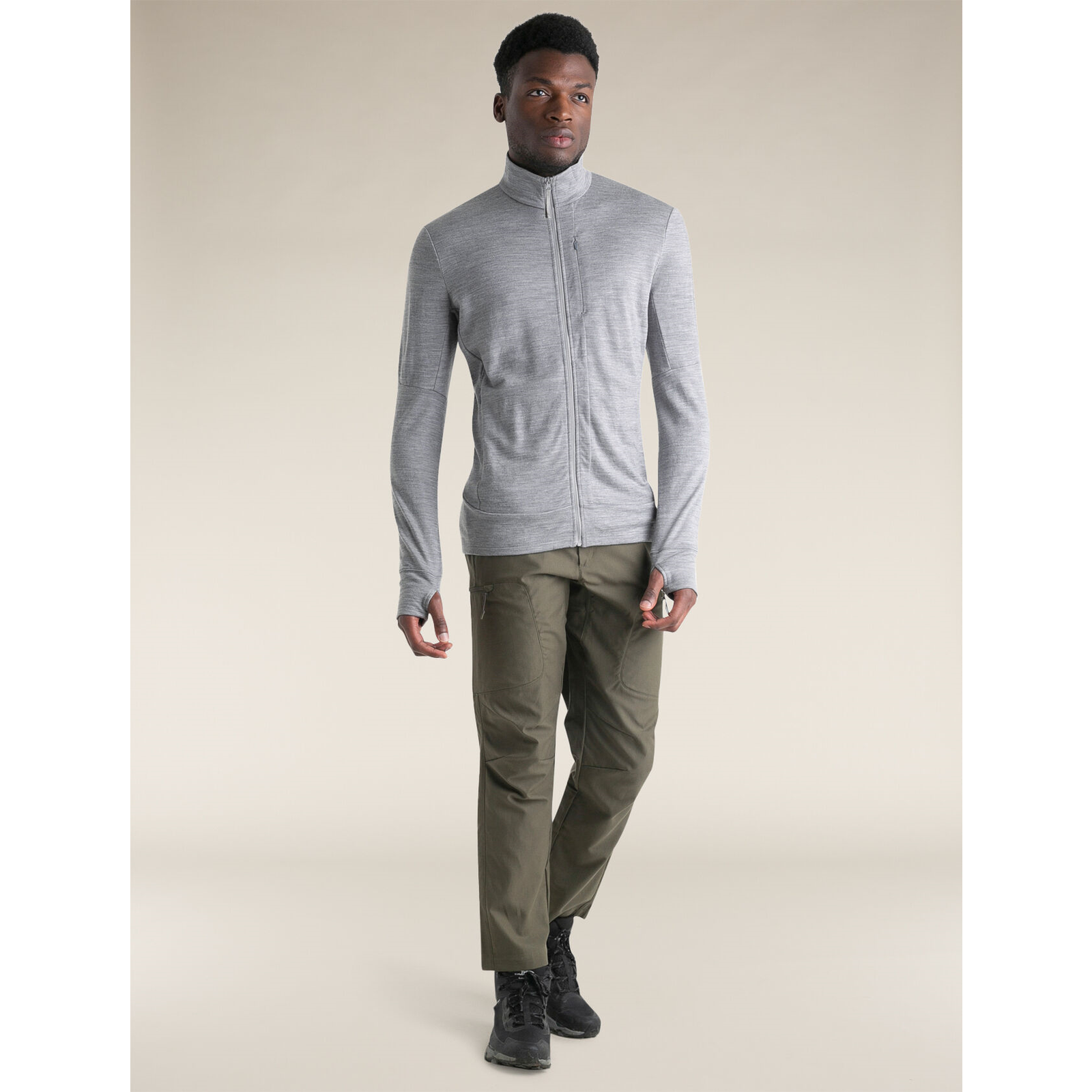 Icebreaker Men's 260 Quantum Merino Long-Sleeve Zip Jacket