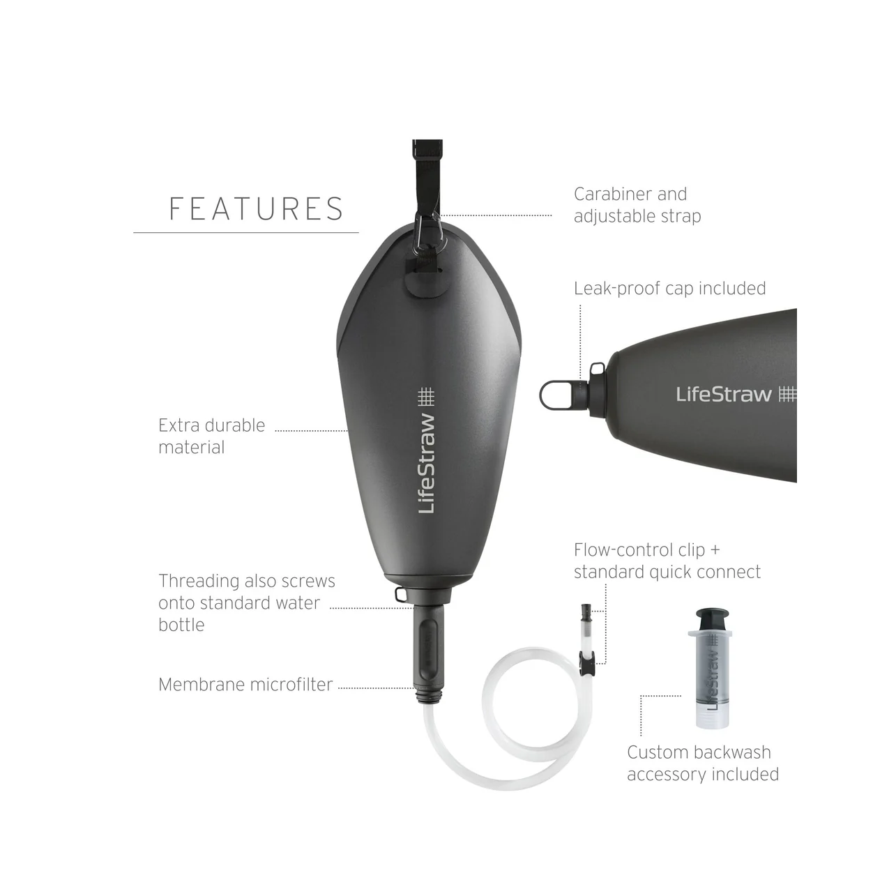 LifeStraw Peak Series Gravity Water Purification System 3L