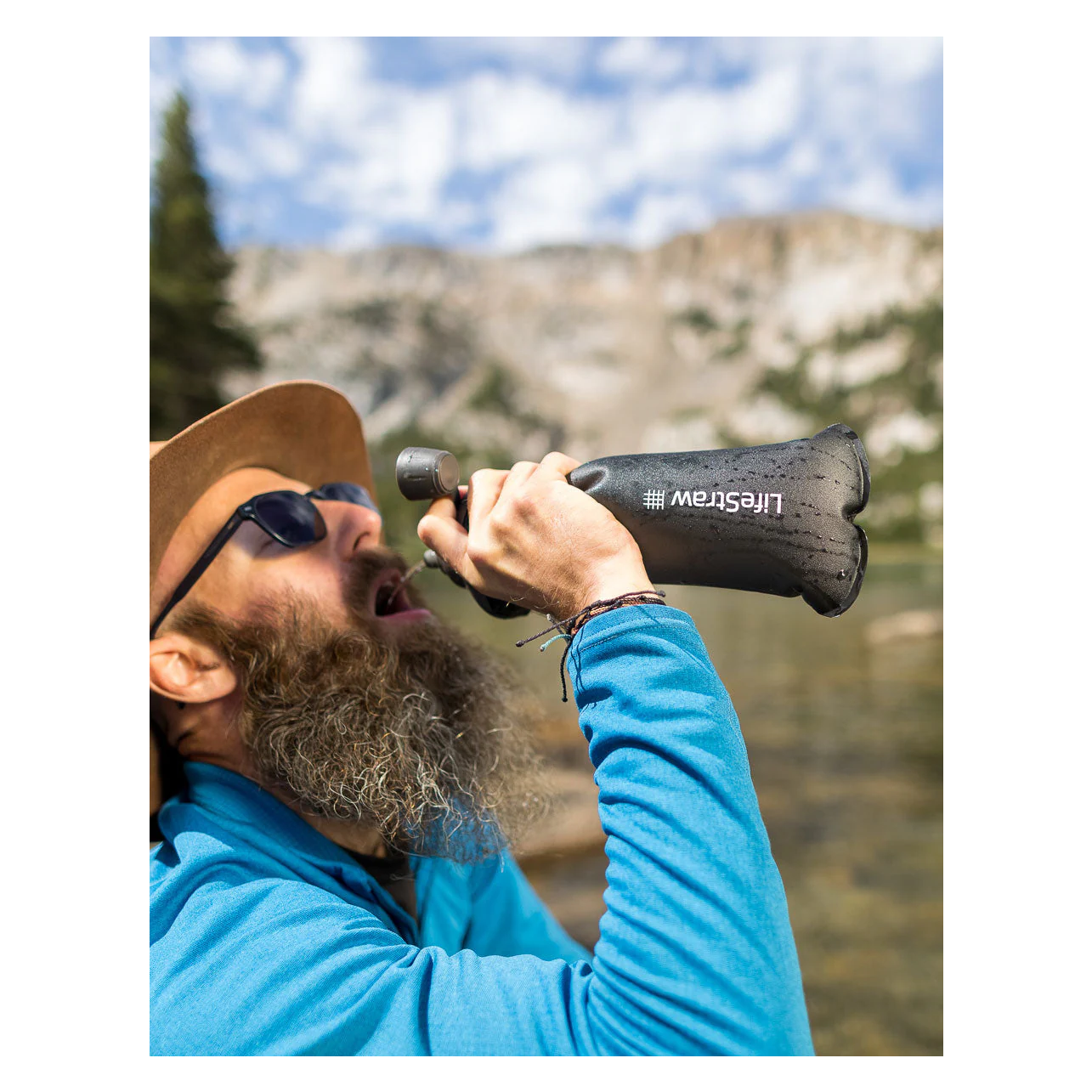 LifeStraw Peak Series Squeeze Bottle Water Filter 1L