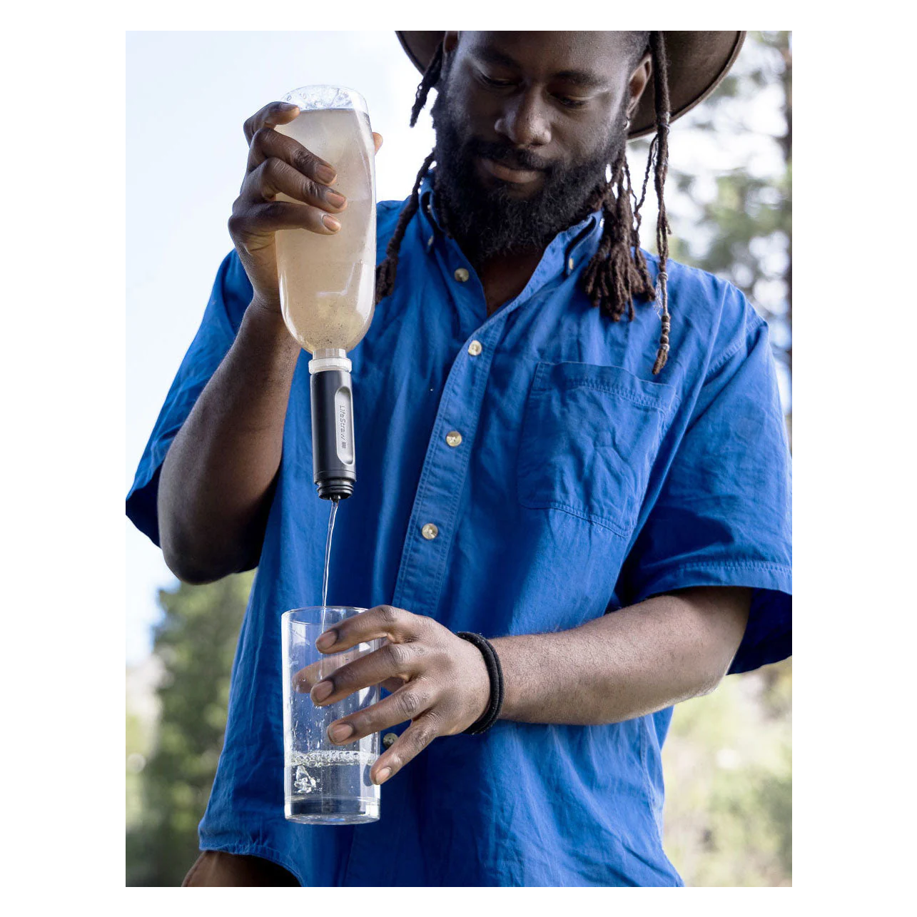 LifeStraw Peak Series Squeeze Bottle Water Filter 1L