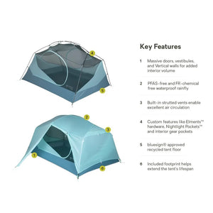 NEMO Aurora Backpacking Tent & Footprint - 2 Person