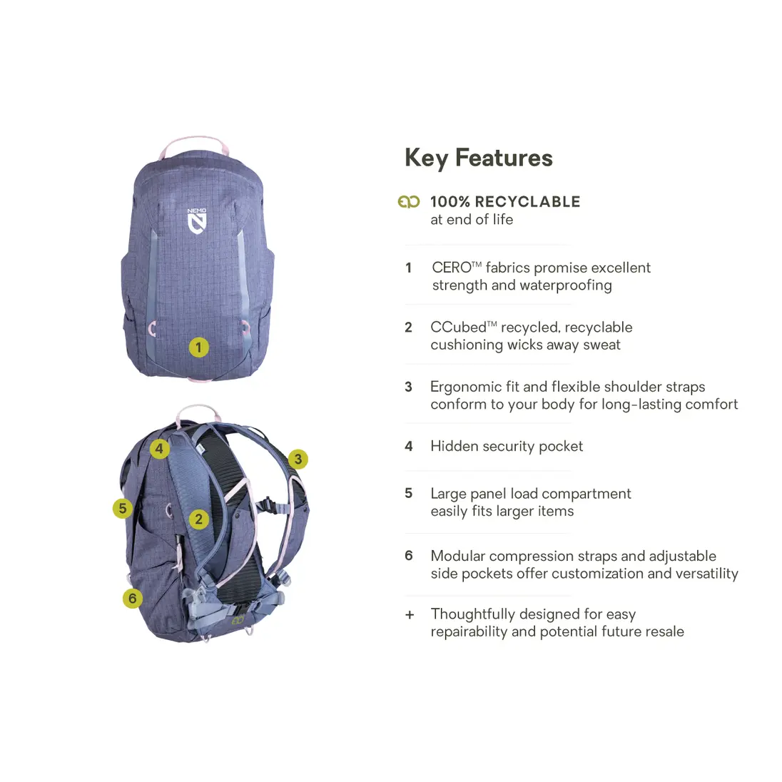 NEMO Resolve 15L Endless Promise Daypack Drifters Adventure Centre