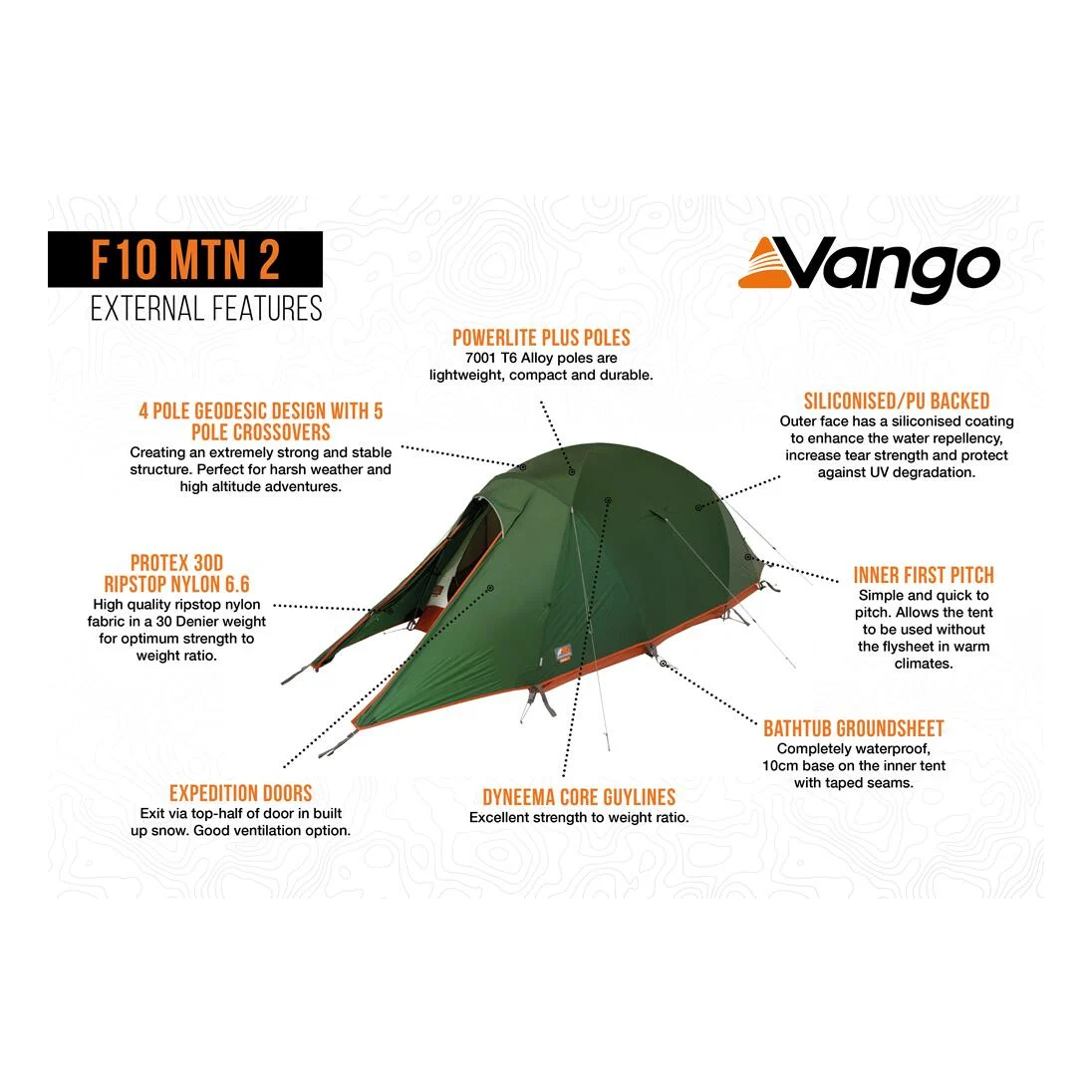 Vango F10 MTN 2 Person Tent
