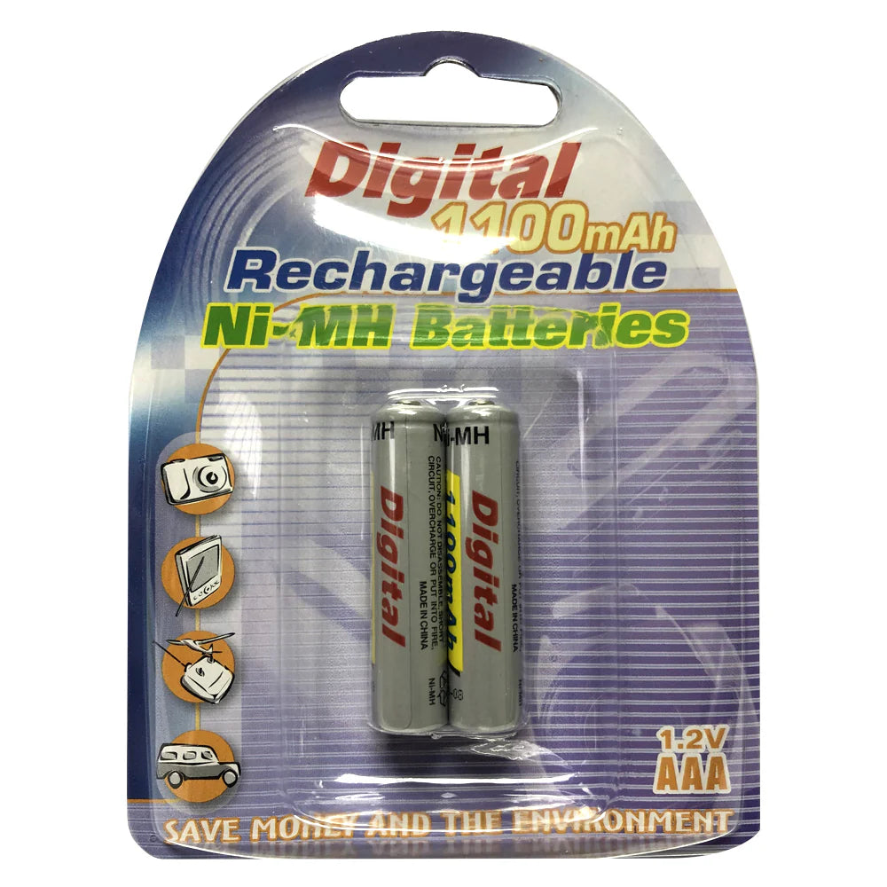 Vanson Rechargeable AAA Batteries - 2 Pack