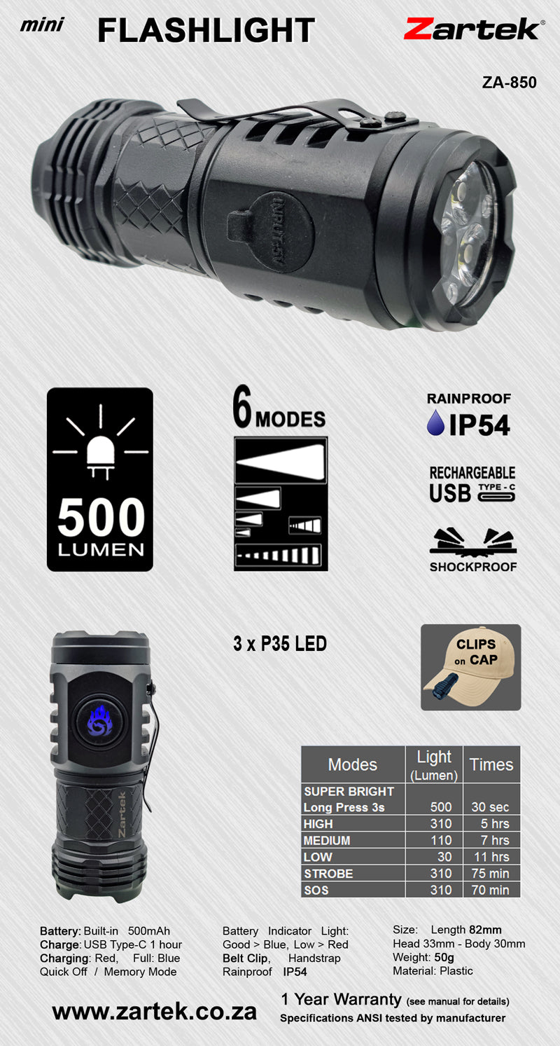 Zartek ZA-850 Mini Flashlight