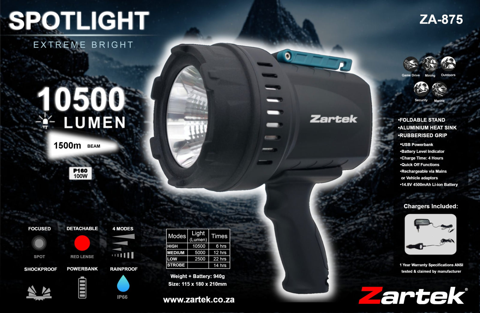 Zartek ZA-875 Spotlight