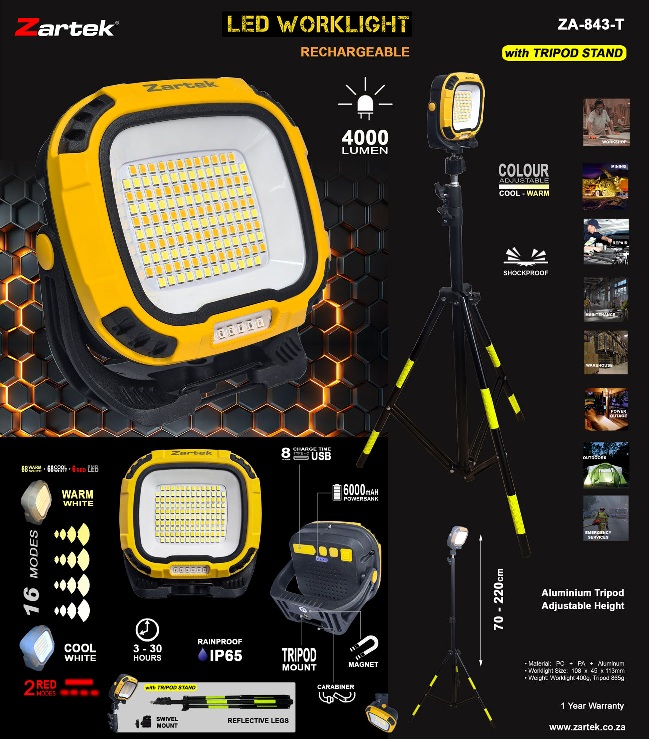 Zartek ZA-843-T Worklight