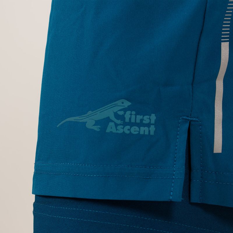 First Ascent Men's Corefit 2in1 7 Inch Shorts