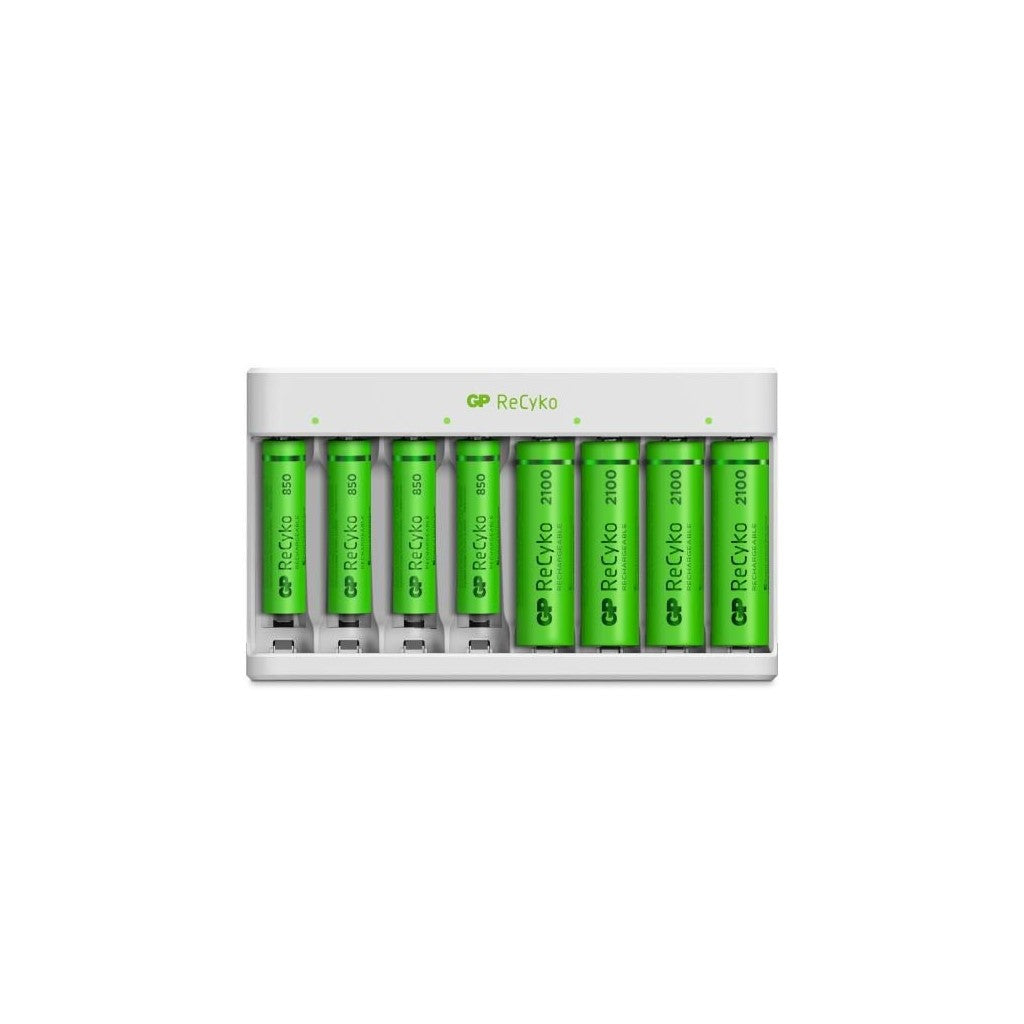 GP Recyko Charger with Rechargeable AA and AAA Batteries
