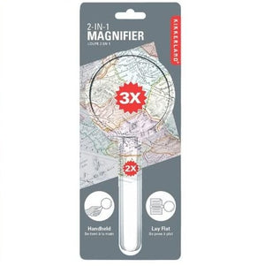 Kikkerland 2-in-1 Magnifier