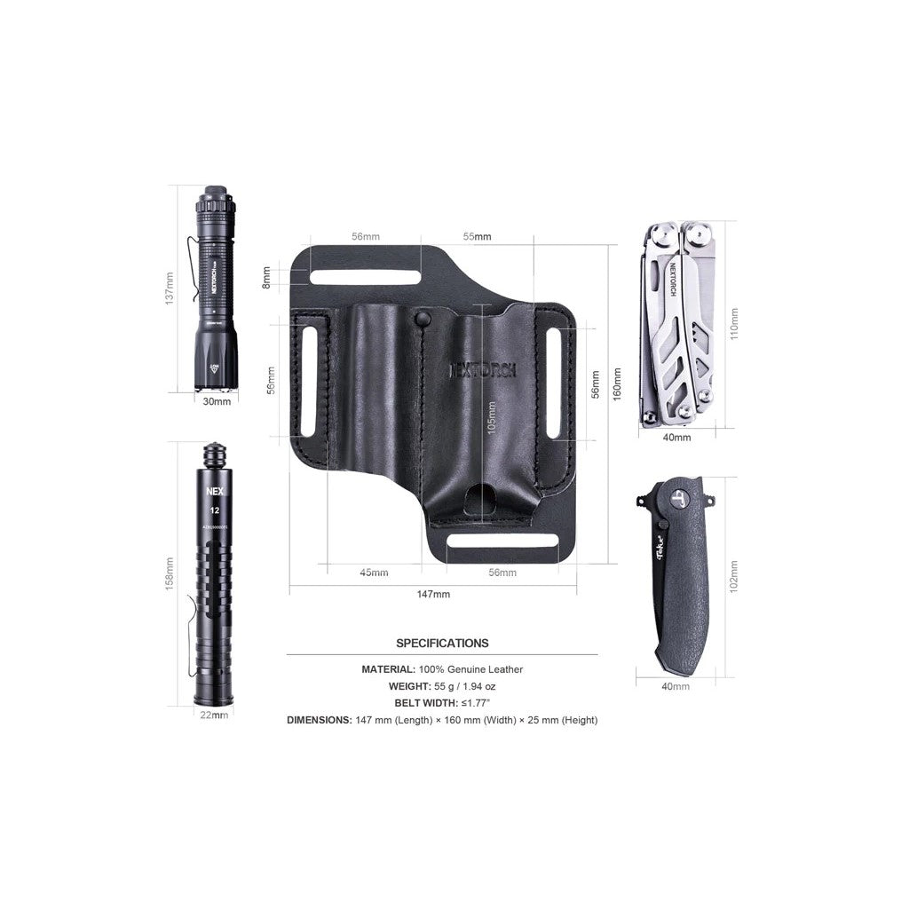NexTorch V40 EDC Multi-Tool Leather Sheath