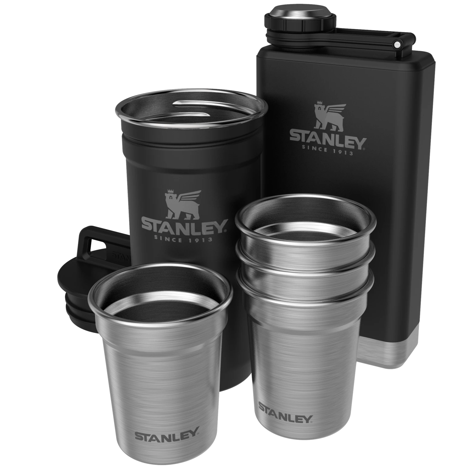 Stanley Pre-Party Nesting Shotglass + Flask Set