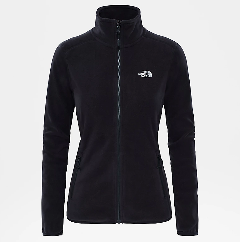 Hangita Womens Black North Face Fleece North Face Zip Pullover