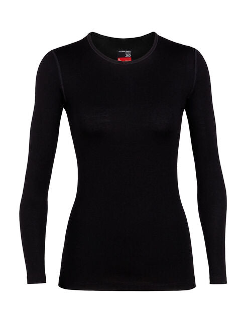 Icebreaker Women's Tech Long-Sleeve Crewe 260